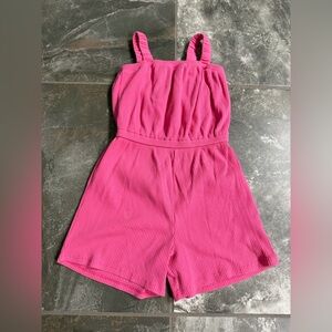 Old Navy Fuchsia Ribbed Kids Romper